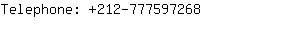 Telephone: 212-77759....