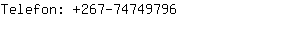 Telefon: 267-7474....