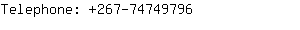Telephone: 267-7474....