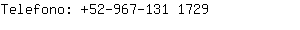 Telefono: 52-967-131 ....