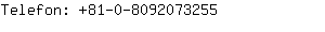 Telefon: 81-0-809207....