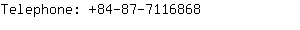 Telephone: 84-87-711....