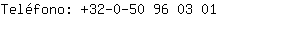 Teléfono: 32-0-50 96 0....