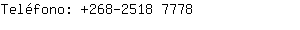 Teléfono: 268-2518 ....