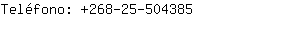 Teléfono: 268-25-50....