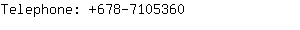 Telephone: 678-710....
