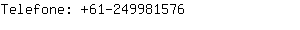 Telefone: 61-24998....