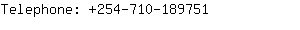 Telephone: 254-710-18....