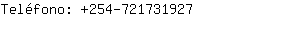 Teléfono: 254-72173....