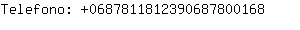 Telefono: 068781181239068780....
