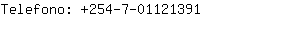 Telefono: 254-7-0112....