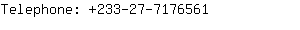 Telephone: 233-27-717....