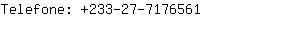 Telefone: 233-27-717....
