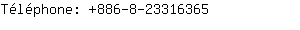 Tlphone: 886-8-2331....