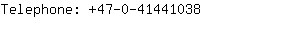 Telephone: 47-0-4144....