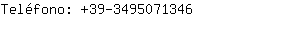 Teléfono: 39-349507....