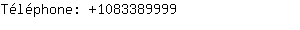 Téléphone: 108338....