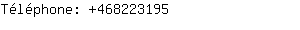 Téléphone: 46822....