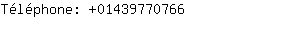 Tlphone: 0143977....