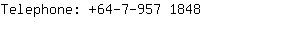 Telephone: 64-7-957 ....