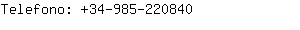 Telefono: 34-985-22....