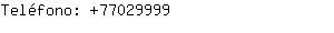 Teléfono: 7702....