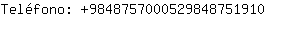 Telfono: 984875700052984875....