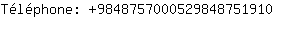 Tlphone: 984875700052984875....