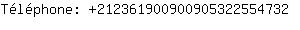 Tlphone: 21236190090090532255....