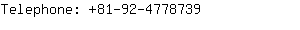 Telephone: 81-92-477....