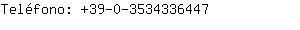 Teléfono: 39-0-353433....