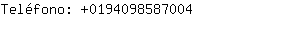 Teléfono: 019409858....