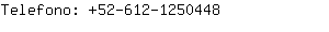 Telefono: 52-612-125....