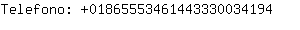 Telefono: 0186555346144333003....