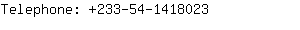 Telephone: 233-54-141....