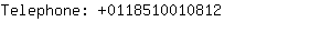 Telephone: 011851001....
