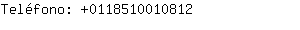 Telfono: 011851001....