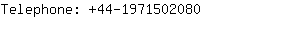 Telephone: 44-197150....