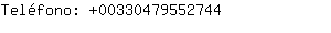 Telfono: 0033047955....