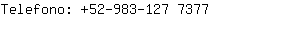 Telefono: 52-983-127 ....