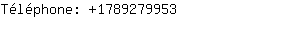 Téléphone: 178927....