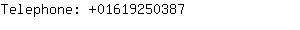 Telephone: 0161925....