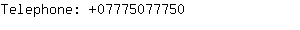 Telephone: 0777507....