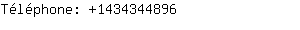 Téléphone: 143434....