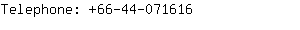 Telephone: 66-44-07....