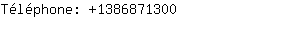 Téléphone: 138687....