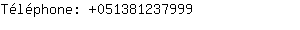 Téléphone: 05138123....