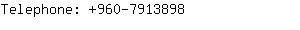 Telephone: 960-791....