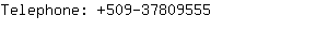 Telephone: 509-3780....