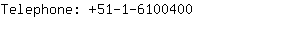 Telephone: 51-1-610....